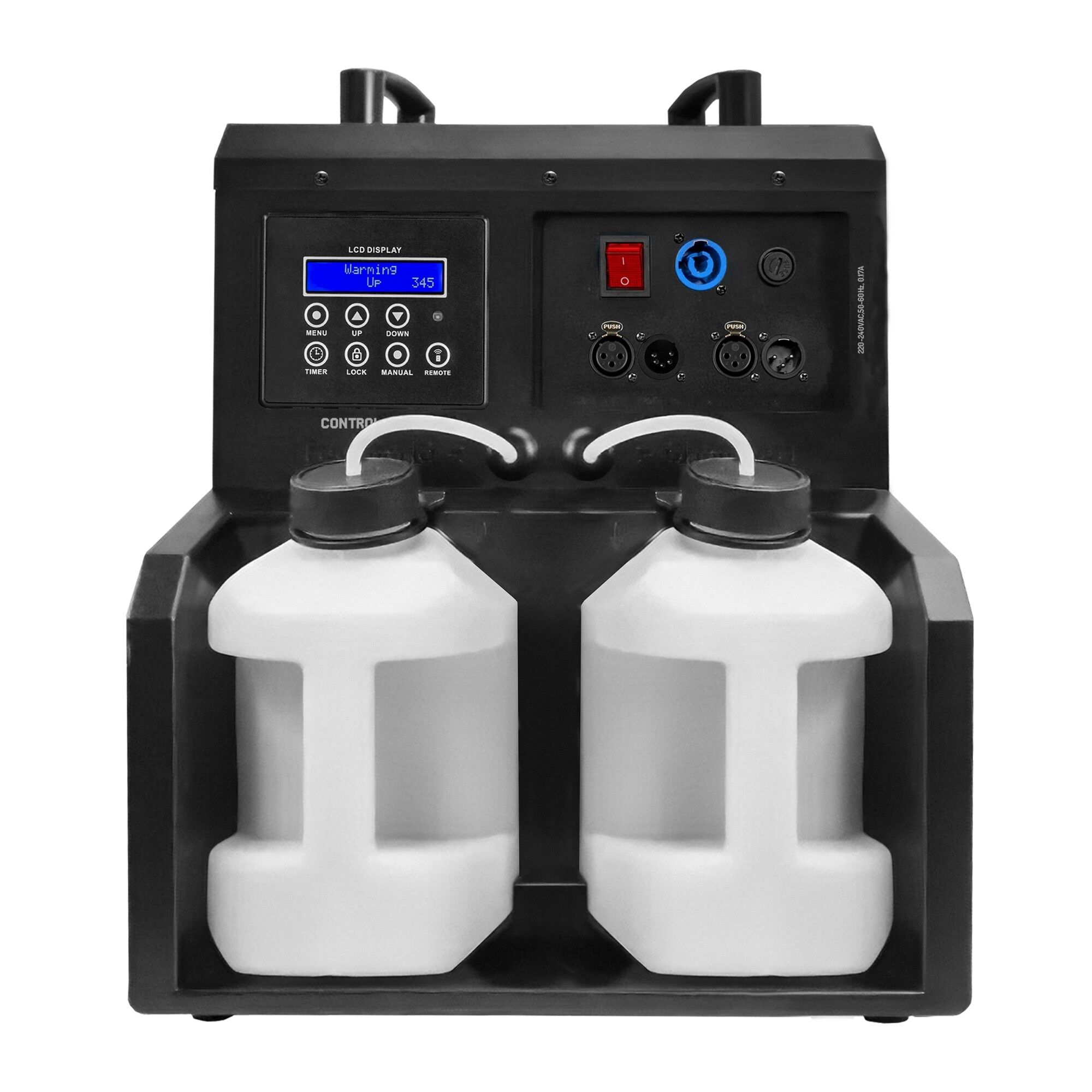 Nebel- & Seifenblasenmaschine BeamZ Cyclone200 – 2-in-1 Nebel- und Seifenblasenmaschine mit 24× RGBW-LEDs – erzeugt Nebel, Seifenblasen oder mit Nebel gefüllte Seifenblasen, inkl. Funk-Fernbedienung mieten – Bild 2