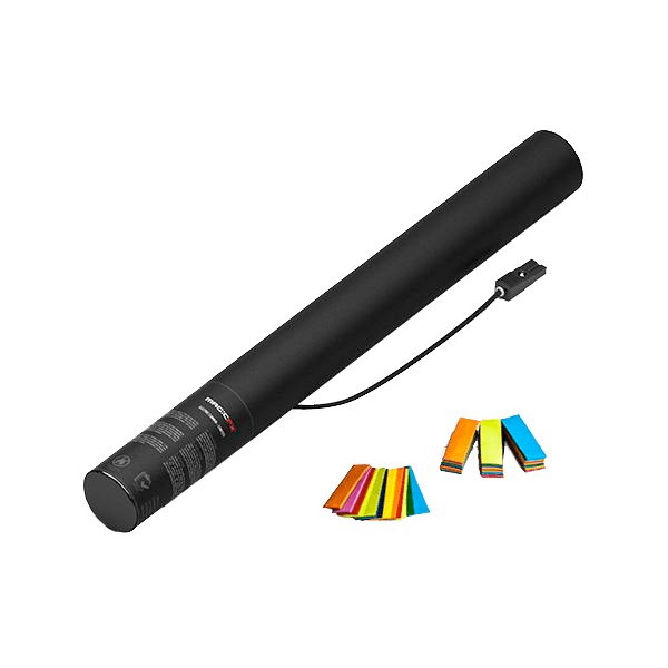 E Cannon 50cm Konfetti bunt – bis 8m mieten