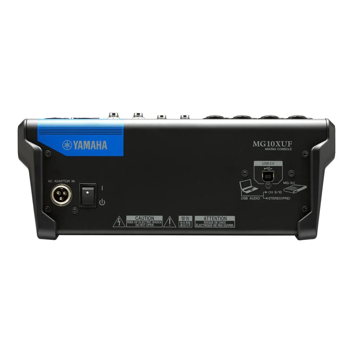 Yamaha MG10XUF 10-Kanal Mischpult – 10-Kanal Analogmixer mit D-PRE Preamps, SPX-Effekten, 1-Knopf-Kompressoren und USB-Interface - ideal für Bands, Reden und Events mieten – Bild 2